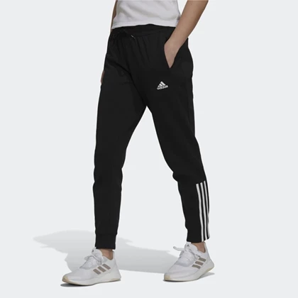 Adidas 3-Stripes Doubleknit C trainingsbroek dames zwart