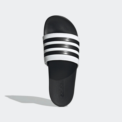 Adidas Adilette Comfort badslippers wit dessin