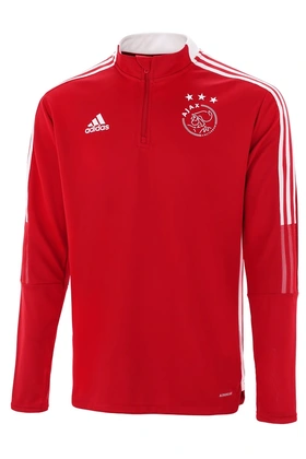 Adidas Ajax Trainingsweater 2021/22 voetbal sweater sr rood
