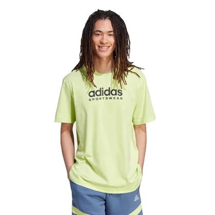 Adidas All SZN Graphic sportshirt heren geel