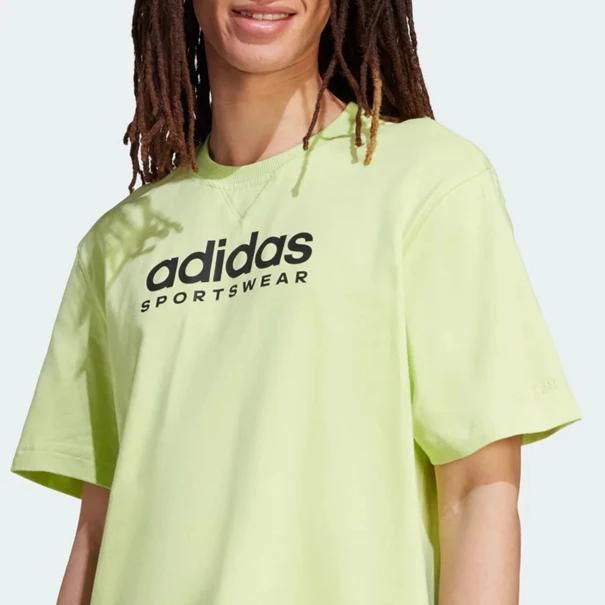 Adidas All SZN Graphic sportshirt heren geel