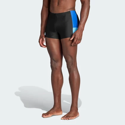 Adidas Block zwemboxer heren zwart dessin