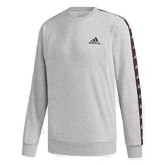 Adidas Essential Tape Sweat heren sport sweater midden grijs