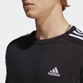 Adidas Essentials Single casual t-shirt heren zwart