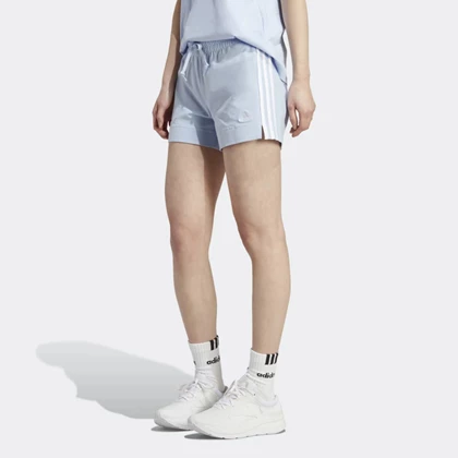Adidas Essentials Slim 3-Stripes sportshort dames blauw