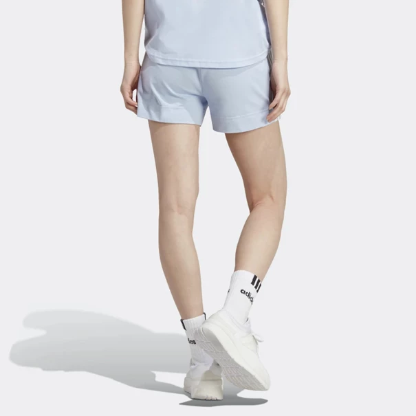 Adidas Essentials Slim 3-Stripes sportshort dames blauw