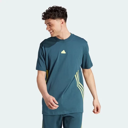 Adidas Future Icons 3-Stripes sportshirt heren donkerblauw