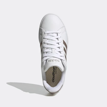 Adidas GRAND COURT 2.0.FTWWHT/PLAMET/PLAME sneakers dames wit