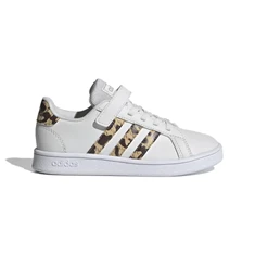 Adidas Grand Court C meisjes sneakers wit