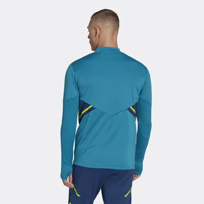 Adidas Juventus Trainings voetbal sweater sr blauw