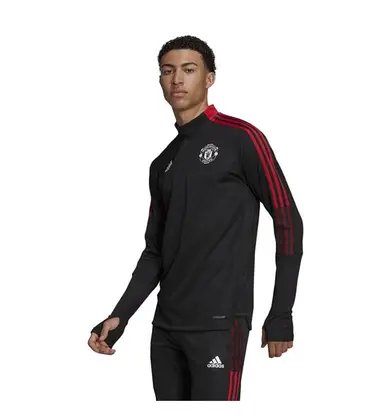 Adidas Manchester United Tiro voetbal sweater zwart