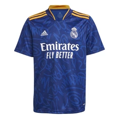 Adidas REAL MADRID 21/22 UIT kinder voetbalshirt blauw
