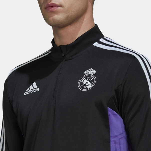 Adidas Real Madrid Training Top 22/23 voetbal sweater sr zwart