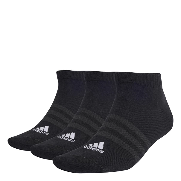 Adidas Sportswear Low 3-Stripes sportsokken zwart