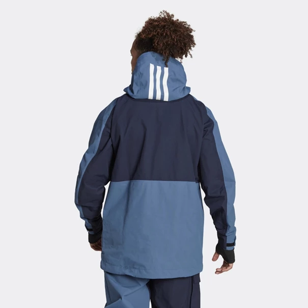 Adidas Terrex 3-Layer snowboardjas heren donkerblauw