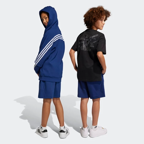 Adidas U FI LOGO sportshort jongens donkerblauw