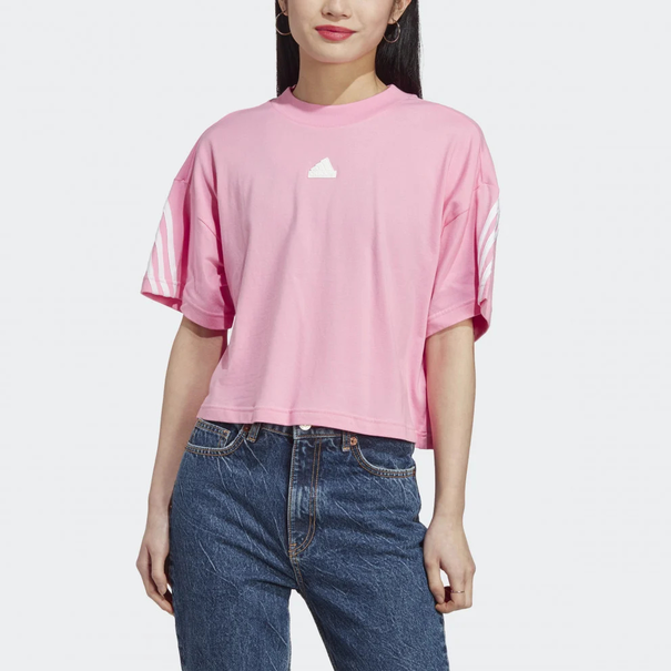 Adidas W FI 3S casaul t-shirt dames pink