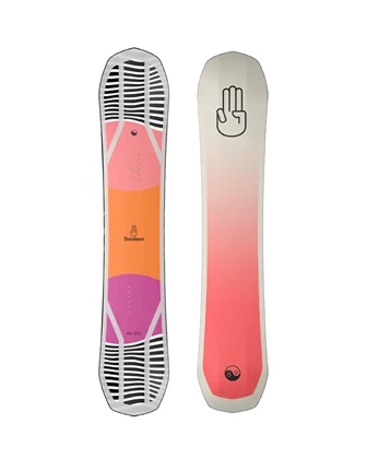 Bataleon Push Up all mountain snowboard dames wit dessin