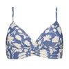 Beachlife Fest twist bikini top dames blauw dessin
