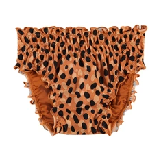 Beachlife Leopard Spots meisjes bikini broekje bruin dessin