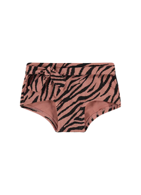 Beachlife Rose Zebra meisjes bikini broekje roze