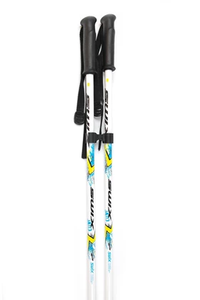 Bergen van Junior skistok ski stokken licht grijs