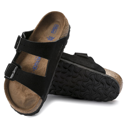 Birkenstock Arizona slippers dames zwart