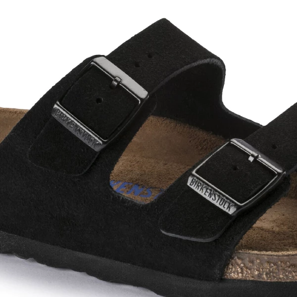 Birkenstock Arizona slippers dames zwart