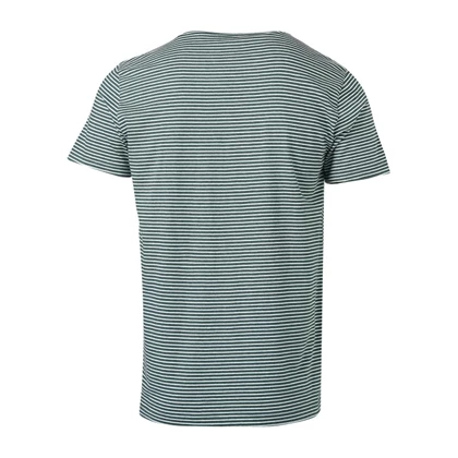 Brunotti Axle-Ydstripe-pckt casual t-shirt heren groen dessin