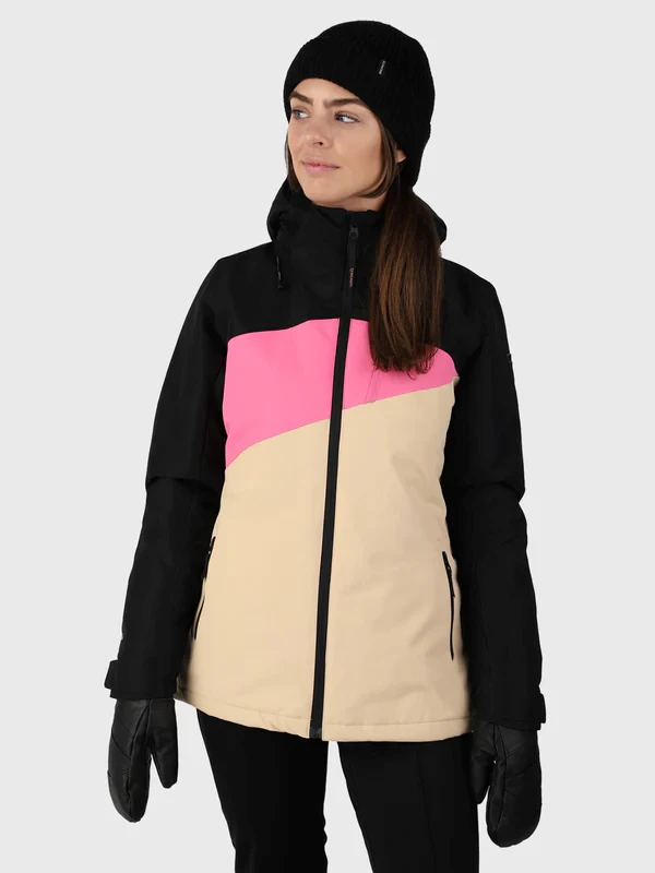 Brunotti Eaststar ski jas dames zwart dessin