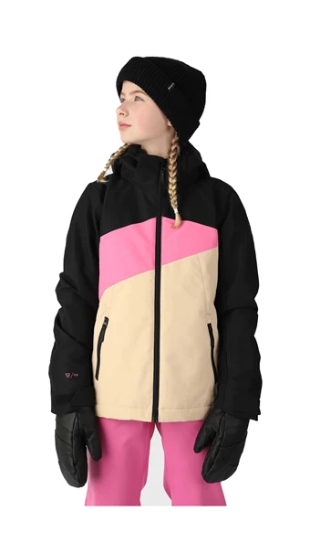 Brunotti Eastsun Snow ski/snowboard jas meisjes zwart dessin