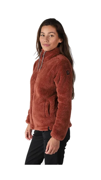 Brunotti Kyoto fleece vest dames bruin