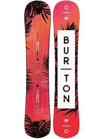 Burton Hideway dames all mountain snowboard rood dessin