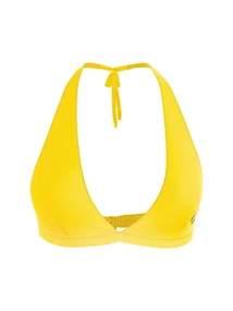 Calvin Klein HALTER NECK TRIANGLE bikini top geel