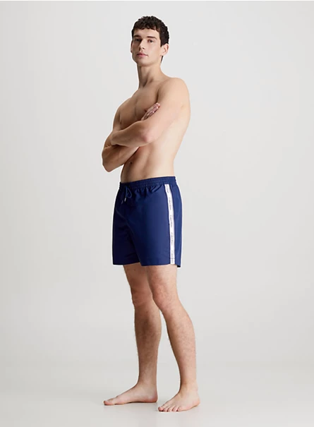 Calvin Klein Medium Drawstring zwemshort heren donkerblauw
