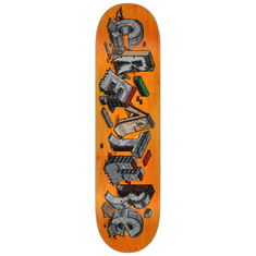 Creature Slab DIY Hard Rock Maple skateboard deck oranje