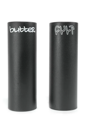 Cult Butter 105mm+Sleeve bmx pegs zwart