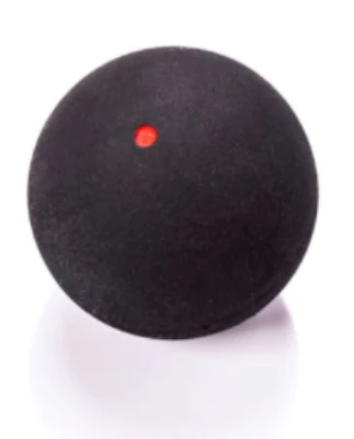 Dunlop Progress Rode Stip 1 Bal squashballen zwart