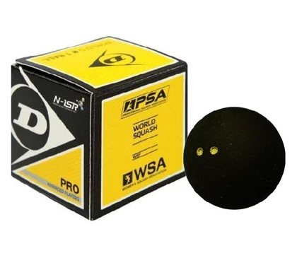 Dunlop Revelation Pro 2x Gele Stip 1 Bal squashballen geel