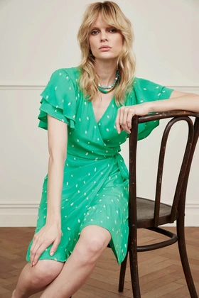 Fabienne Chapot Archie Indy casual jurk dames groen