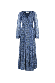 Fabienne Chapot Azuri Maxi dames jurk casual blauw