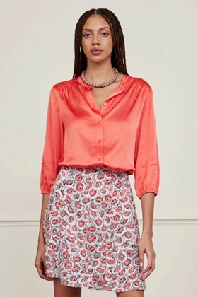 Fabienne Chapot Mira Summer Short blouse dames koraal