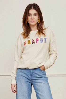 Fabienne Chapot sweater dames lichtbruin