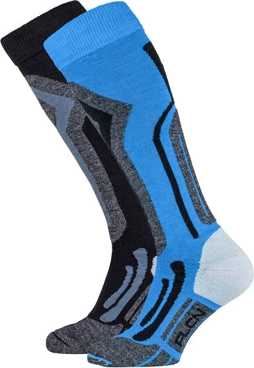 Falcon Blunt 2-pack ski sokken dames blauw