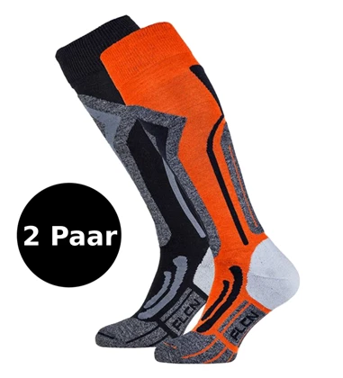 Falcon Coolly 2-Pack ski sokken oranje