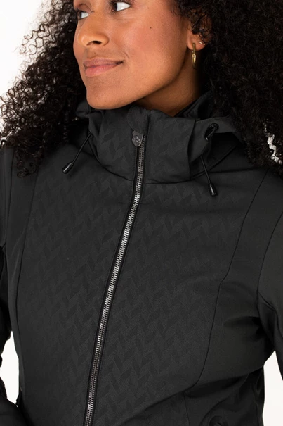 Falcon Nicola ski jas dames zwart dessin