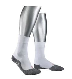 Falke RU4 wit + grijs sport sokken + tennis wit