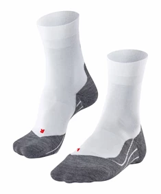 Falke RU4 wit + grijs tennis sokken wit