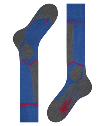 Falke SK2 Incl. Compressie ski sokken kobalt