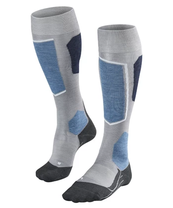 Falke SK6 ski sokken midden grijs